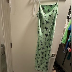 Floral print slip dress